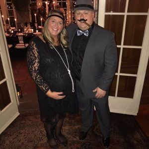 Black lace “flapper style” dress